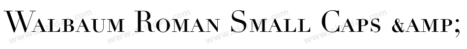 Walbaum Roman Small Caps & Oldstyle Figures字体转换